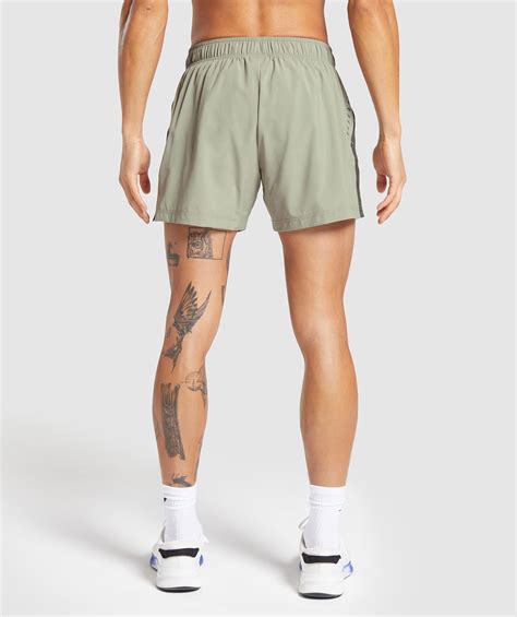 Gymshark Sport 5 Shorts Chalk Greenstrength Green Gymshark