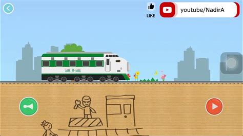 Labo Brick Train Build Game 060 I Green White Shinkansen Train