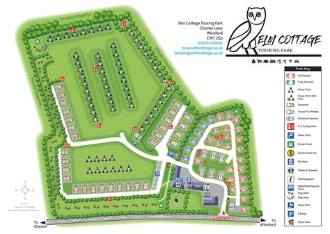 Large Site Map Elm Cottage