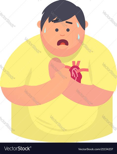 Symptoms Heart Disease Royalty Free Vector Image