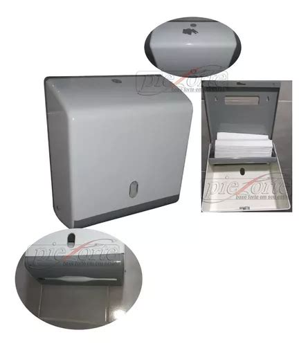 Dispenser Toalheiro Porta Papel Interfolha Abs Branco