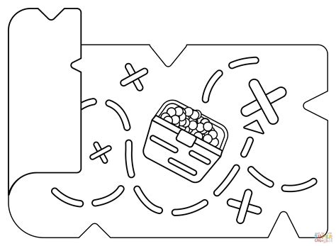 Disegno Di Mappa Del Tesoro Da Colorare Disegni Da Colorare E