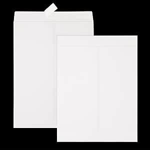 JEFURE 18 Pcs 9x12 Catalog Envelopes White Self Seal Security