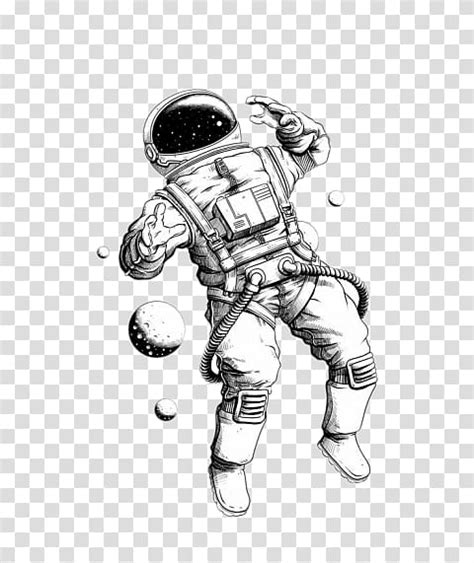 Astronaut Drawing Art Space suit, astronaut transparent background PNG ...