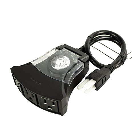 3 Outlet Outdoor Timer - Christmas Light Supplies