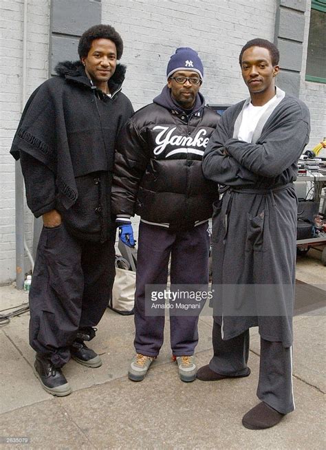 Q Tip Spike Lee And Anthony Mackie On The Set Of She Hates Me