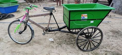 Green Garbage Cycle Rickshaw At Rs In Madhubani Id