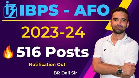 IBPS AFO 2023 24 Notification Out 516 Vacancies Ibpsafo Afo