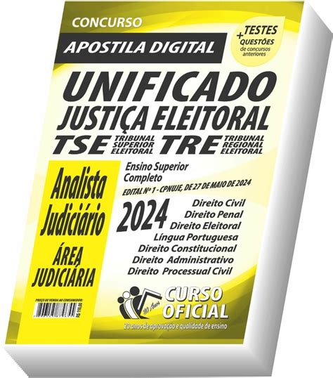 Apostila TSE Unificado Analista Judiciário Área Judiciária