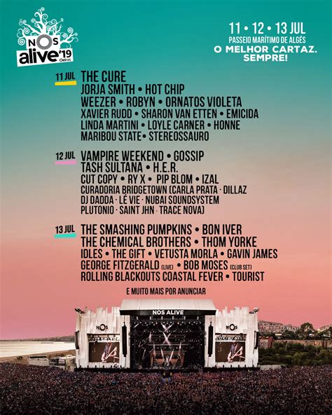 Nos Alive Edi O O Melhor Cartaz De M Sica Em Oeiras