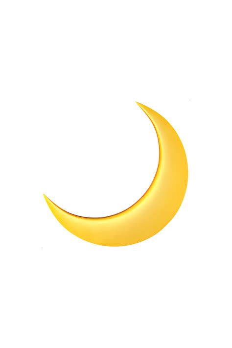 🌙 Crescent Moon Emoji | Moon emoji, Emoji wallpaper iphone, Emoji