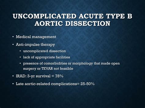 Ppt Management Of Acute Type B Aortic Dissection Powerpoint Presentation Id1573769