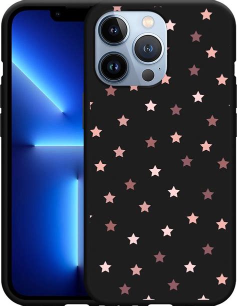 Cazy Hoesje Zwart Geschikt Voor IPhone 13 Pro Stars Bol