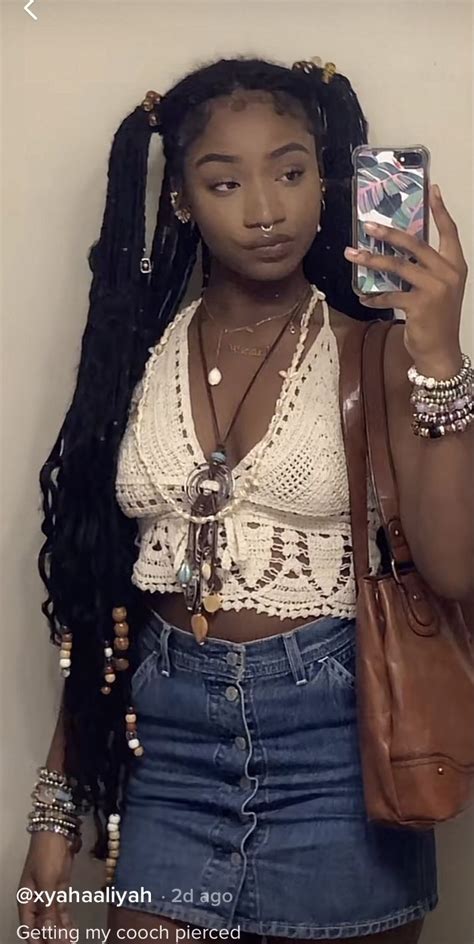 Black Hippy Black Girl Fashion Look Fashion Boho Aesthetic Mode