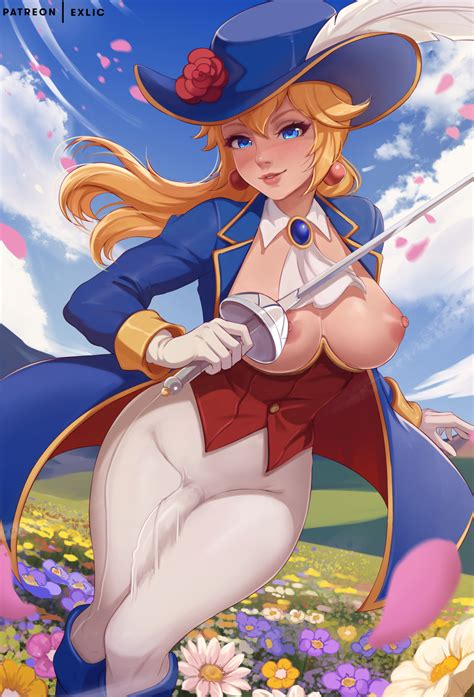 Swordfighter Peach Futa By ExLic Hentai Foundry
