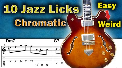 10 Great Chromatic Ideas in Jazz Licks (Easy to Weird) - Jens Larsen