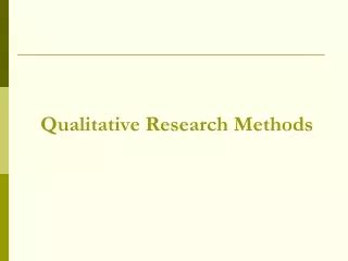 Ppt Applying Qualitative Methods In Intervention Research Powerpoint