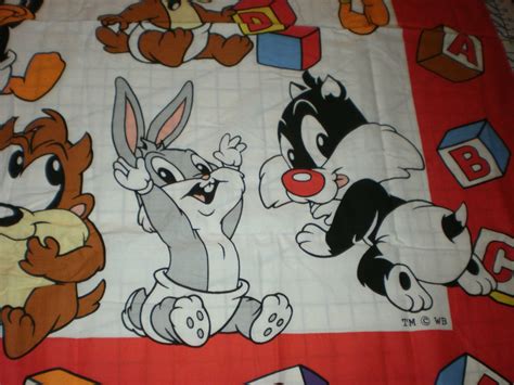 Fabric Baby Looney Tunes Fabric Panel Warner Brothers Bugs Bunny