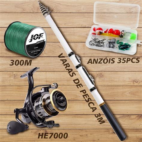 Kit Pesca Completo Profissional Avan Ado Vara De M Molinete