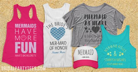 Mermaid Bachelorette Party Shirts Bridal Party Tees