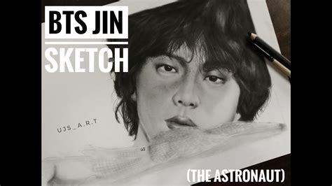 Jin The Astronaut Bts Fanart Sketch Jin Bts Fanart Sketch