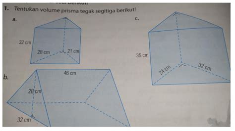 Cara Menentukan Volume Prisma Tegak Segitiga