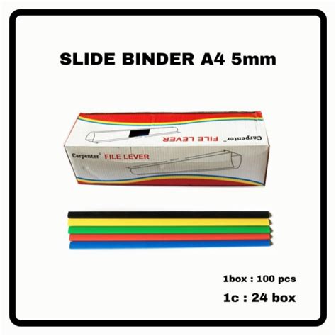 Jual 10pc Paper Slide Binder Carperter A4 6mmtulang Jilid Kertas