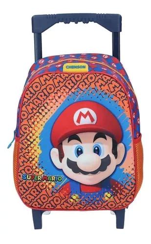 Mochila Azul Para Menina Chenson Mario Bros Rodas MercadoLivre