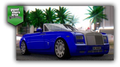 Gta Sa How To Install Rolls Royce Down Car Mods Youtube