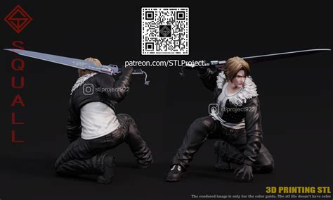 3d File Squall Leonhart・3d Print Object To Download・cults