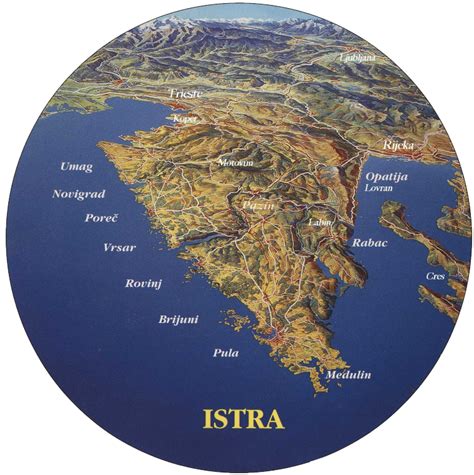 Map Of Istrian Peninsula
