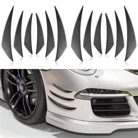 Buy Pcs Universal Car Spoiler Canards Kit Front Bumper Lip Splitter