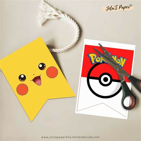 Kit Imprimible Pokemon Comprar En Jotas Paper Kits