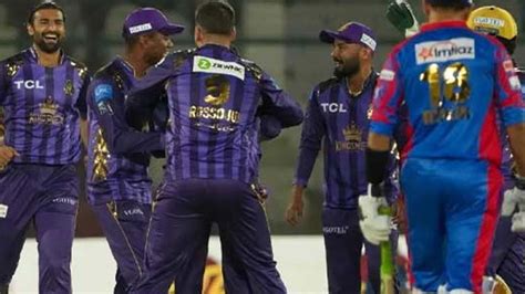 Psl 9 Quetta Gladiators Beat Karachi Kings By Five Wickets In Last