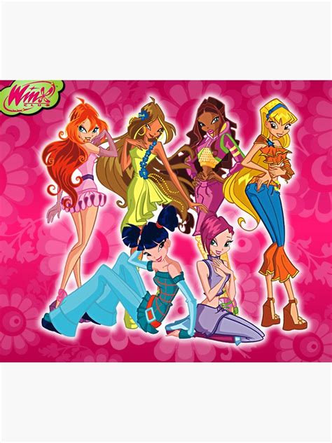 Winx Club Sticker For Sale By Lunaticartwork Redbubble