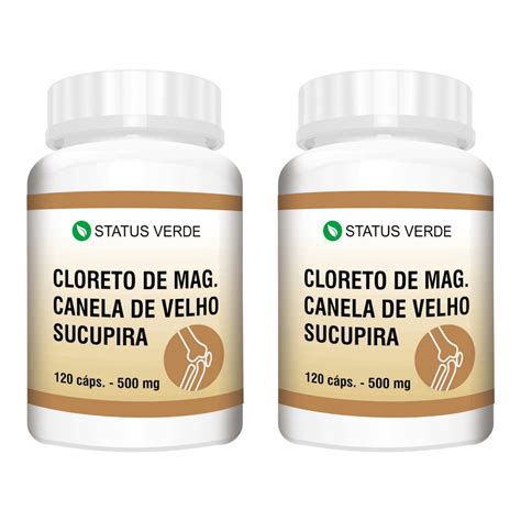 Cloreto de Magnésio p A Sucupira Canela de Velho 500mg 240