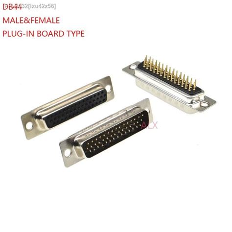 2PCS DB44 Female MALE Serial Port CONNECTOR Plug In Board Type D Sub