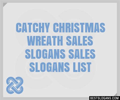 100 Catchy Christmas Wreath Sales Sales Slogans 2024 Generator