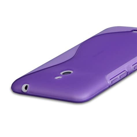 Caseflex Nokia Lumia Silicone Gel S Line Case Purple