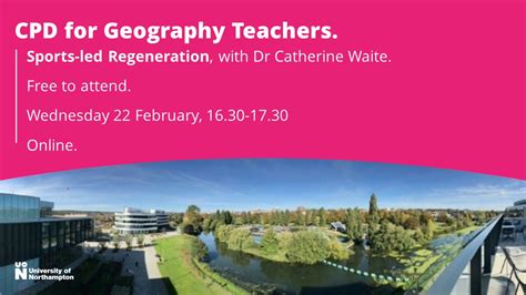 UniofNorthampton On Twitter RT GeogNorthampton Our Next Free