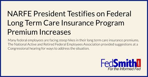 Narfe President Testifies On Federal Long Term Care Insurance Program