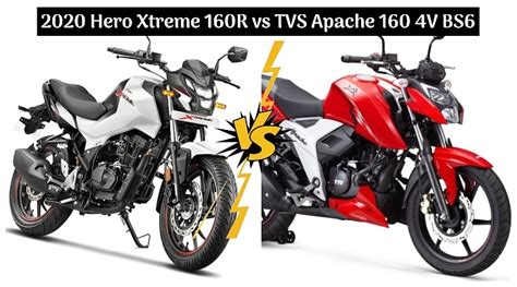 Tvs Apache Rtr V Vs Hero Xtreme R Spec Comparison Of