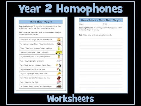 Homophones There Their They Re Worksheet Inspire And Educate By