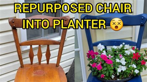 Wooden Chair Planter Repurpose Old Chair Diy Chair Planter Turning Old Chair Into Garden