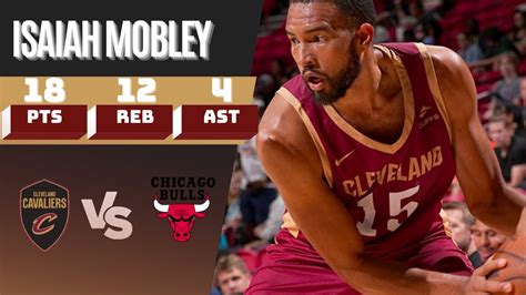 Isaiah Mobley Summer League Highlights Vs Chicago Bulls 18 PTS 12