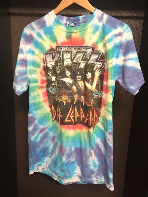 Kiss Kiss Def Leppard Tie Dye Tour Shirt Grailed