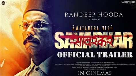 Swatantrya Veer Savarkar Official Trailer Randeep Hooda Anand