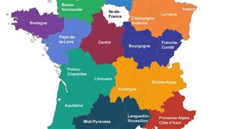 Carte Des R Gions De France Altoservices