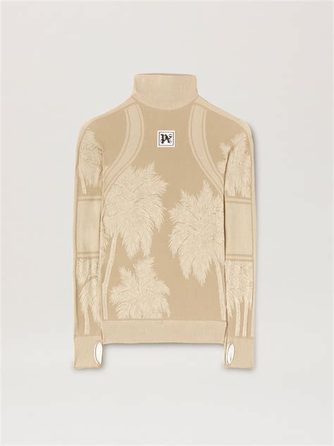 Palm Baselayer Ski Top In Neutrals Palm Angels Official