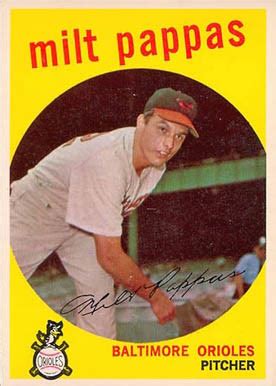 Topps Milt Pappas Baseball Card Value Price Guide